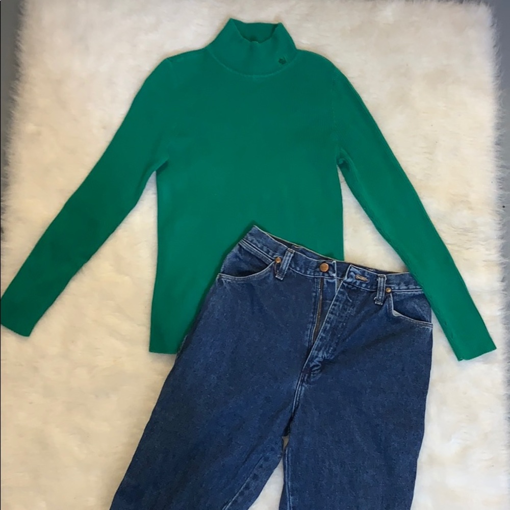 Green Ralph Lauren Turtle Neck